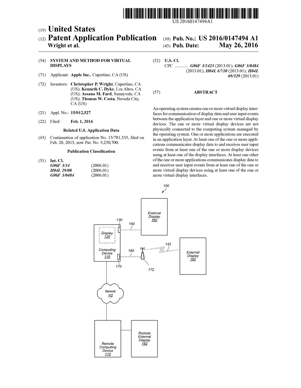 SYSTEM AND METHOD FOR VIRTUAL DISPLAYS - diagram, schematic, and image 01