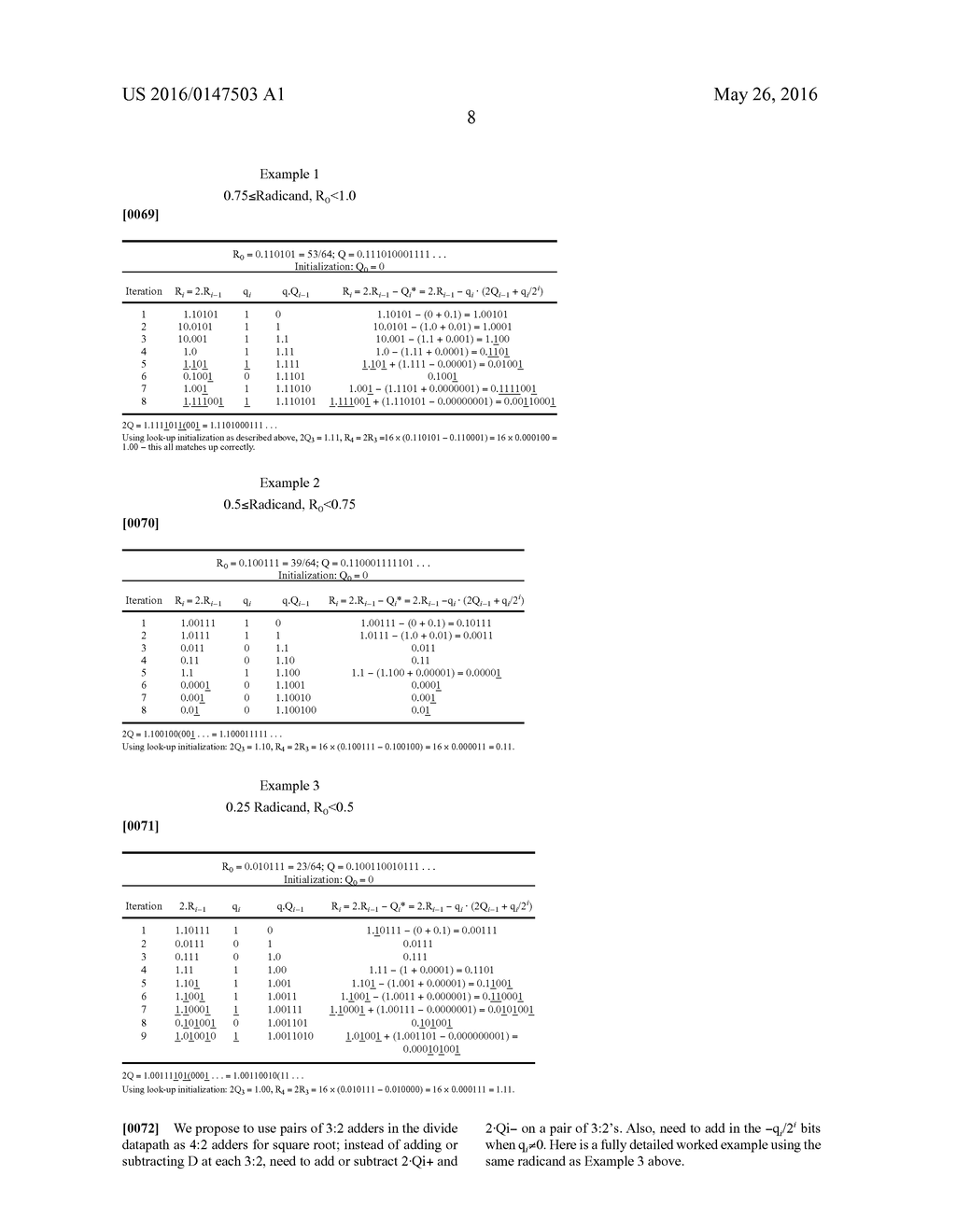 DATA PROCESSING APPARATUS HAVING COMBINED DIVIDE-SQUARE ROOT CIRCUITRY - diagram, schematic, and image 14