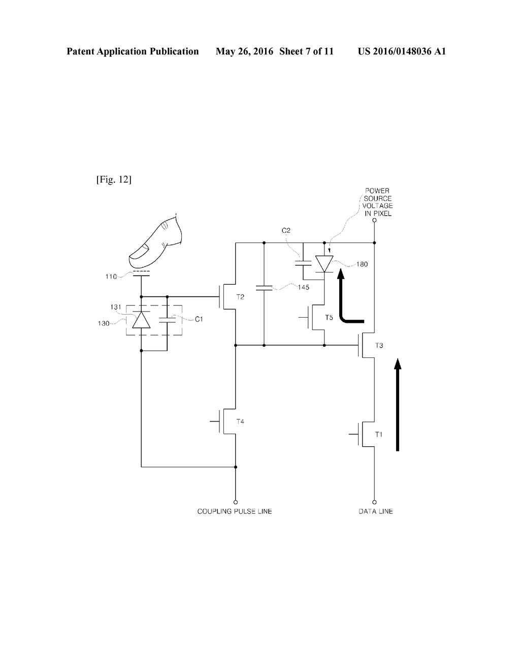 FINGERPRINT RECOGNITION SENSOR CAPABLE OF SENSING FINGERPRINT USING     OPTICAL AND CAPACITIVE METHOD - diagram, schematic, and image 08