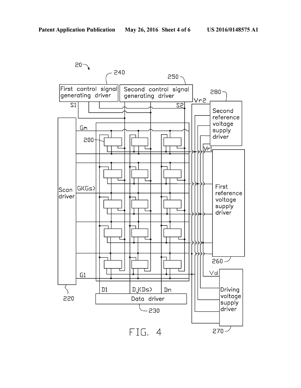 PIXEL UNIT STRUCTURE OF ORGANIC LIGHT EMITTING DIODE DISPLAY PANEL AND     DRIVING MECHANISM THEREOF - diagram, schematic, and image 05