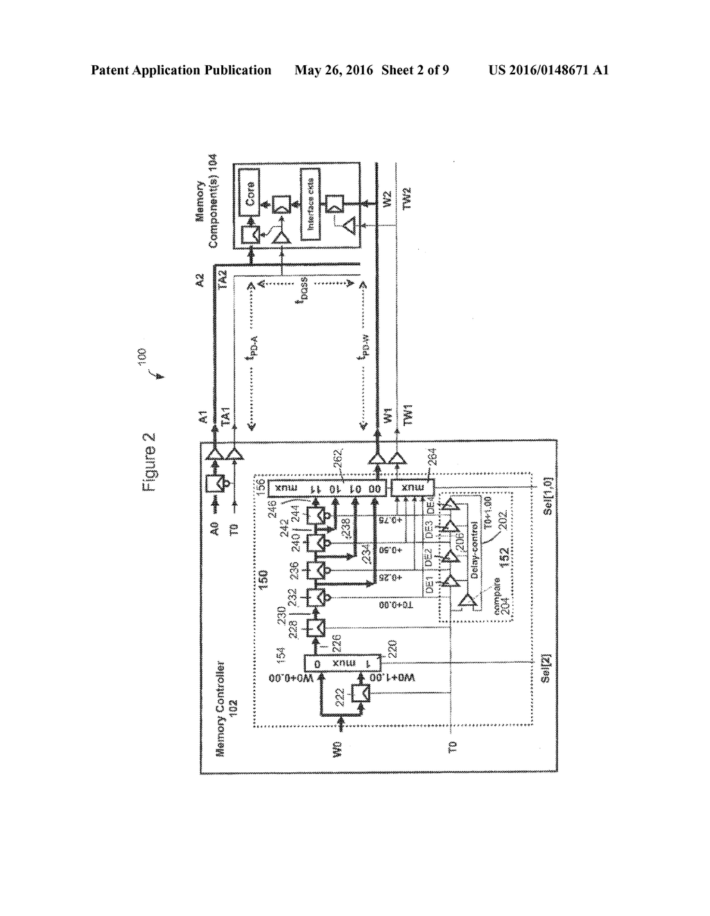 MEMORY CONTROLLER WITH CLOCK-TO-STROBE SKEW COMPENSATION - diagram, schematic, and image 03