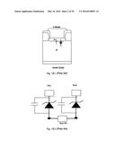 CIRCUIT CONFIGURATION AND MANUFACTURING PROCESSES FOR VERTICAL TRANSIENT     VOLTAGE SUPPRESSOR (TVS) AND EMI FILTER diagram and image