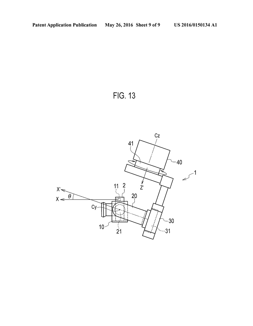 GIMBAL DEVICE AND CONTROL METHOD OF GIMBAL DEVICE - diagram, schematic, and image 10