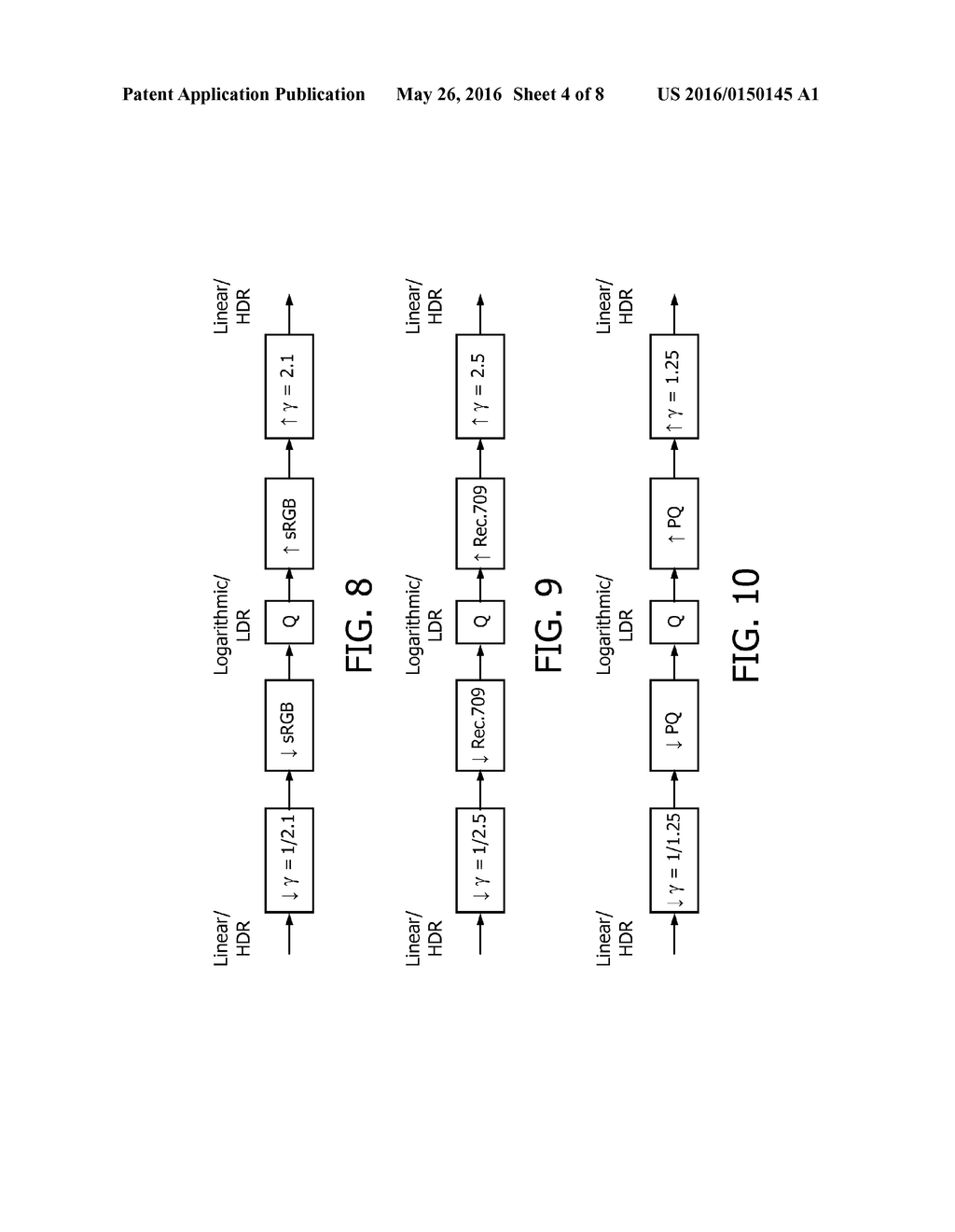 METHOD AND APPARATUS TO CREATE AN EOTF FUNCTION FOR A UNIVERSAL CODE     MAPPING FOR AN HDR IMAGE, METHOD AND PROCESS TO USE THESE IMAGES - diagram, schematic, and image 05