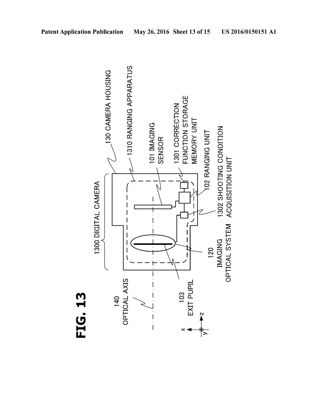 RANGING APPARATUS, IMAGING APPARATUS, AND RANGING METHOD - diagram, schematic, and image 14