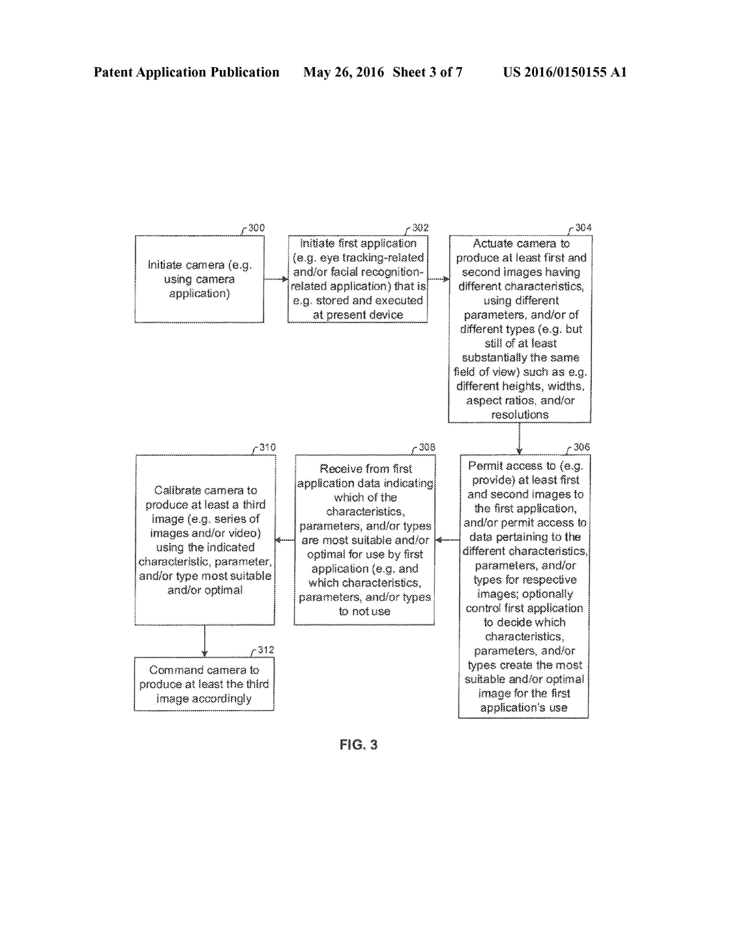 DETERMINATION OF AT LEAST ONE PARAMETER FOR PRODUCING IMAGES FOR USE BY AN     APPLICATION - diagram, schematic, and image 04