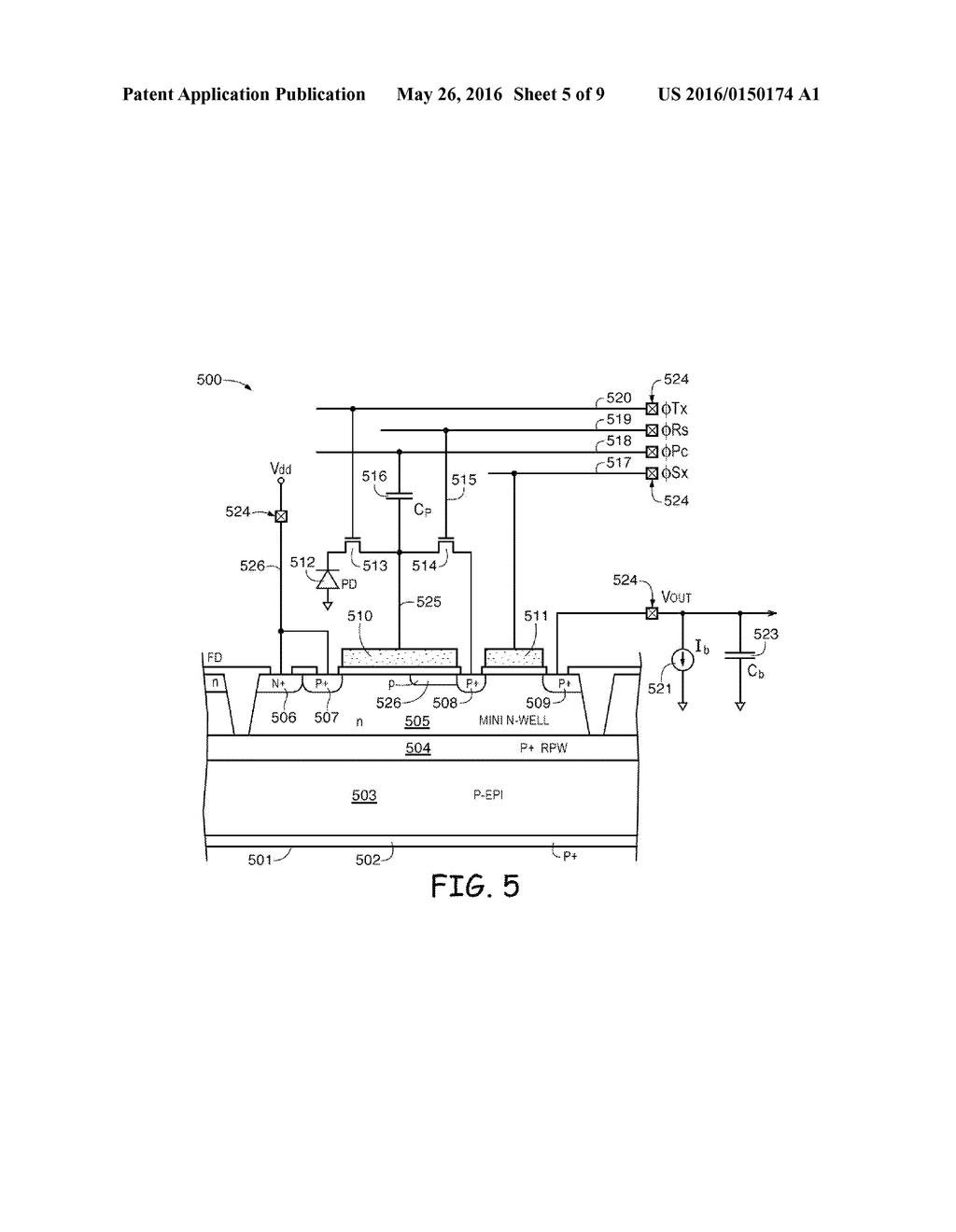 IMAGE SENSOR PIXELS HAVING BUILT-IN VARIABLE GAIN FEEDBACK AMPLIFIER     CIRCUITRY - diagram, schematic, and image 06