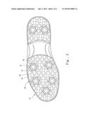 SOLE STRUCTURE OF LIGHT-WEIGHT GOLF SHOE WITH DETACHABLE SPIKES diagram and image