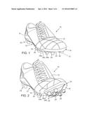 Footwear with Power Kick Plate diagram and image