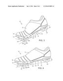 Footwear with Power Kick Plate diagram and image