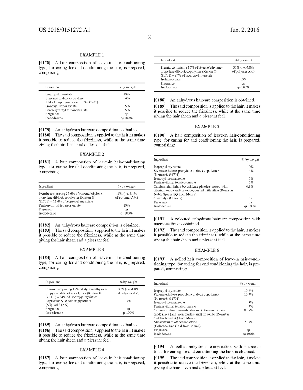 COSMETIC COMPOSITION COMPRISING LIQUID FATTY ESTERS, VOLATILE OILS AND     THICKENERS, AND COSMETIC TREATMENT PROCESSES - diagram, schematic, and image 09