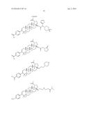 COMPOSITIONS HAVING C-17 AND C-3 MODIFIED TRITERPENOIDS WITH HIV     MATURATION INHIBITORY ACTIVITY diagram and image