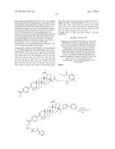 COMPOSITIONS HAVING C-17 AND C-3 MODIFIED TRITERPENOIDS WITH HIV     MATURATION INHIBITORY ACTIVITY diagram and image