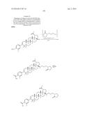 COMPOSITIONS HAVING C-17 AND C-3 MODIFIED TRITERPENOIDS WITH HIV     MATURATION INHIBITORY ACTIVITY diagram and image