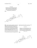 COMPOSITIONS HAVING C-17 AND C-3 MODIFIED TRITERPENOIDS WITH HIV     MATURATION INHIBITORY ACTIVITY diagram and image