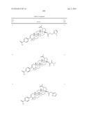 COMPOSITIONS HAVING C-17 AND C-3 MODIFIED TRITERPENOIDS WITH HIV     MATURATION INHIBITORY ACTIVITY diagram and image