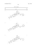 COMPOSITIONS HAVING C-17 AND C-3 MODIFIED TRITERPENOIDS WITH HIV     MATURATION INHIBITORY ACTIVITY diagram and image