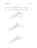 COMPOSITIONS HAVING C-17 AND C-3 MODIFIED TRITERPENOIDS WITH HIV     MATURATION INHIBITORY ACTIVITY diagram and image