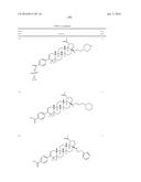 COMPOSITIONS HAVING C-17 AND C-3 MODIFIED TRITERPENOIDS WITH HIV     MATURATION INHIBITORY ACTIVITY diagram and image