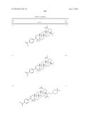 COMPOSITIONS HAVING C-17 AND C-3 MODIFIED TRITERPENOIDS WITH HIV     MATURATION INHIBITORY ACTIVITY diagram and image