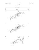 COMPOSITIONS HAVING C-17 AND C-3 MODIFIED TRITERPENOIDS WITH HIV     MATURATION INHIBITORY ACTIVITY diagram and image