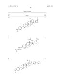 COMPOSITIONS HAVING C-17 AND C-3 MODIFIED TRITERPENOIDS WITH HIV     MATURATION INHIBITORY ACTIVITY diagram and image