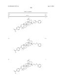 COMPOSITIONS HAVING C-17 AND C-3 MODIFIED TRITERPENOIDS WITH HIV     MATURATION INHIBITORY ACTIVITY diagram and image