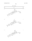 COMPOSITIONS HAVING C-17 AND C-3 MODIFIED TRITERPENOIDS WITH HIV     MATURATION INHIBITORY ACTIVITY diagram and image