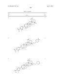 COMPOSITIONS HAVING C-17 AND C-3 MODIFIED TRITERPENOIDS WITH HIV     MATURATION INHIBITORY ACTIVITY diagram and image