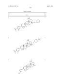 COMPOSITIONS HAVING C-17 AND C-3 MODIFIED TRITERPENOIDS WITH HIV     MATURATION INHIBITORY ACTIVITY diagram and image