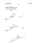 COMPOSITIONS HAVING C-17 AND C-3 MODIFIED TRITERPENOIDS WITH HIV     MATURATION INHIBITORY ACTIVITY diagram and image