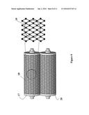 MEMBRANE MODULES UTILIZING INNOVATIVE GEOMETRIES OF NET-TYPE FEED SPACERS     FOR IMPROVED PERFORMANCE IN SEPARATIONS AND SPACER-FABRICATION METHODS     THEREIN diagram and image