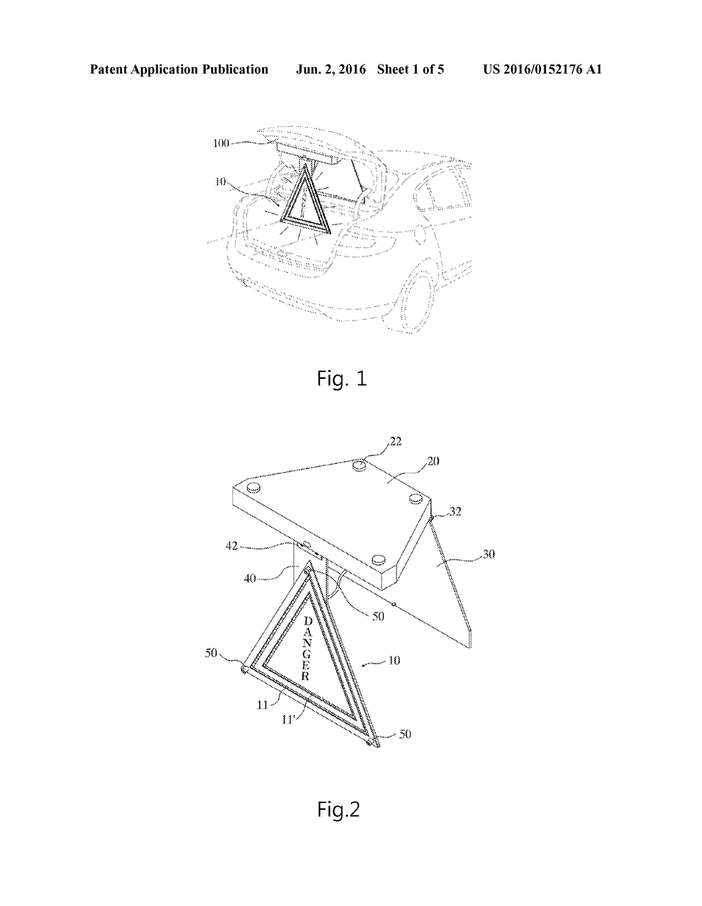 SAFETY SIGN BOARD SYSTEM FOR AUTOMOBILE - diagram, schematic, and image 02