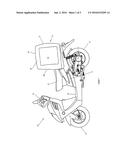 A SCOOTER VEHICLE WITH INTEGRATED PILLION TRANSPORT CONTAINER diagram and image