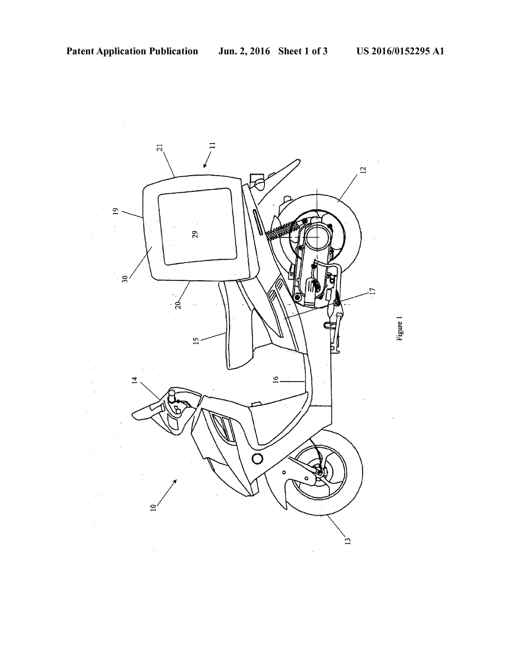 A SCOOTER VEHICLE WITH INTEGRATED PILLION TRANSPORT CONTAINER - diagram, schematic, and image 02