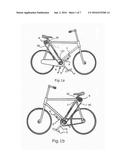 DEMOUNTABLE DEVICE FOR TRANSFORMATION OF TREADLE LEVER ROCKING MOVEMENT     INTO ROTARY MOVEMENT OF BICYCLE S DRIVE SHAFT. diagram and image