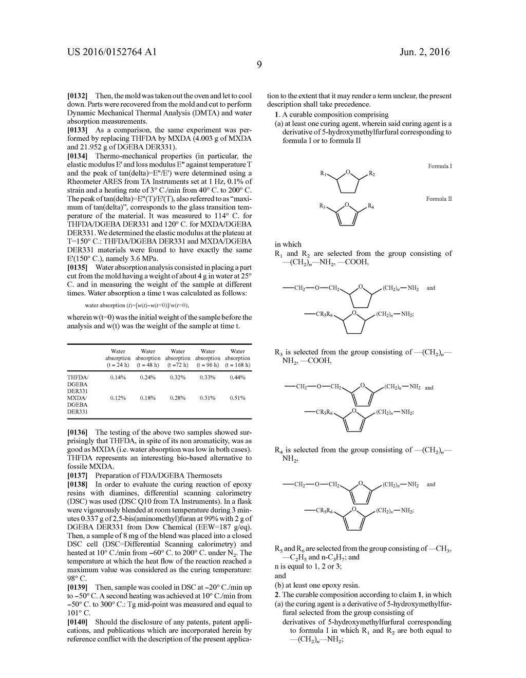 Curable composition and process for the manufacture of an epoxy thermoset - diagram, schematic, and image 10