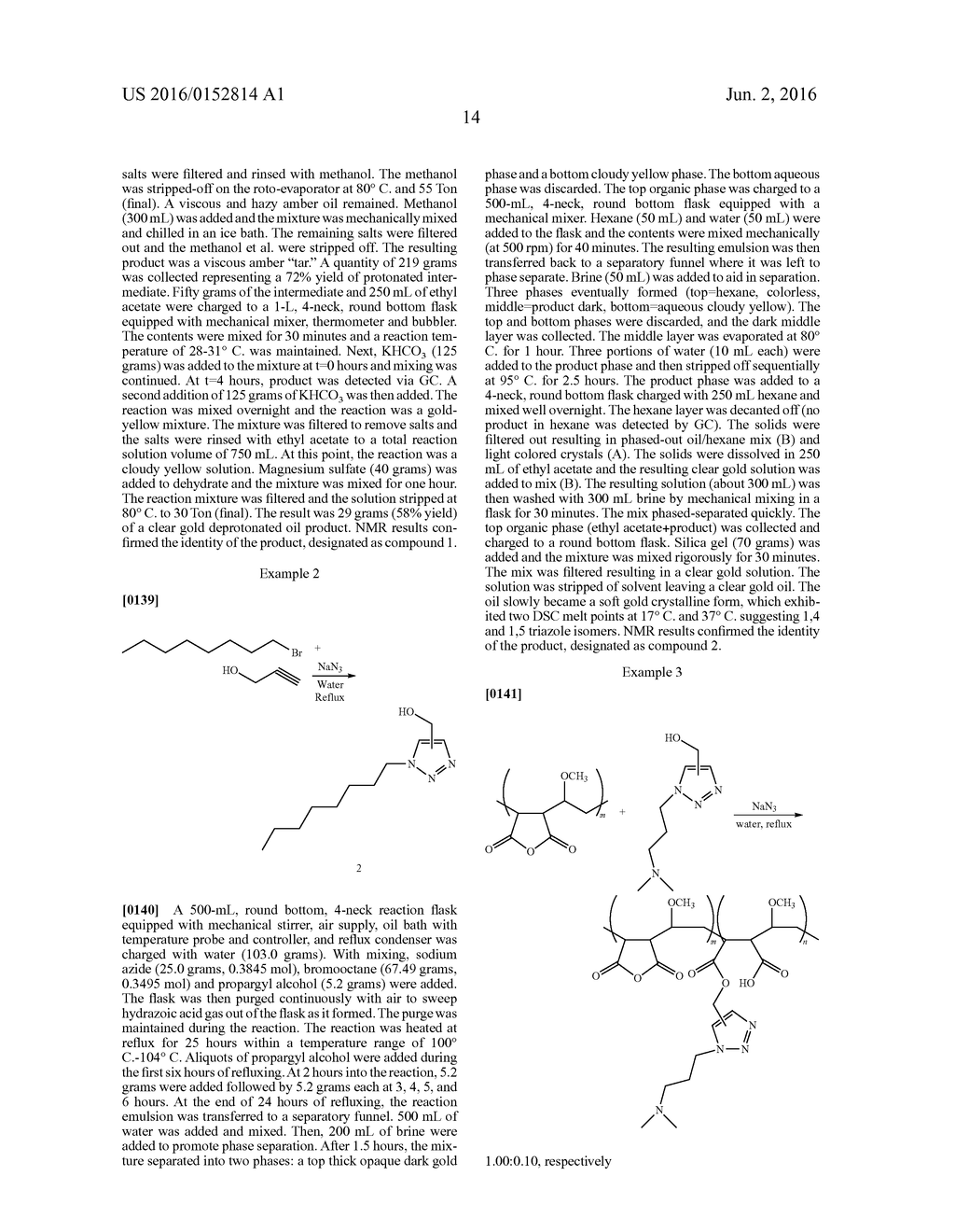 4- AND 5-SUBSTITUTED 1,2,3-TRIAZOLE, AND REGIOISOMER MIXTURES THEREOF,     MODIFIED POLYMERS - diagram, schematic, and image 15