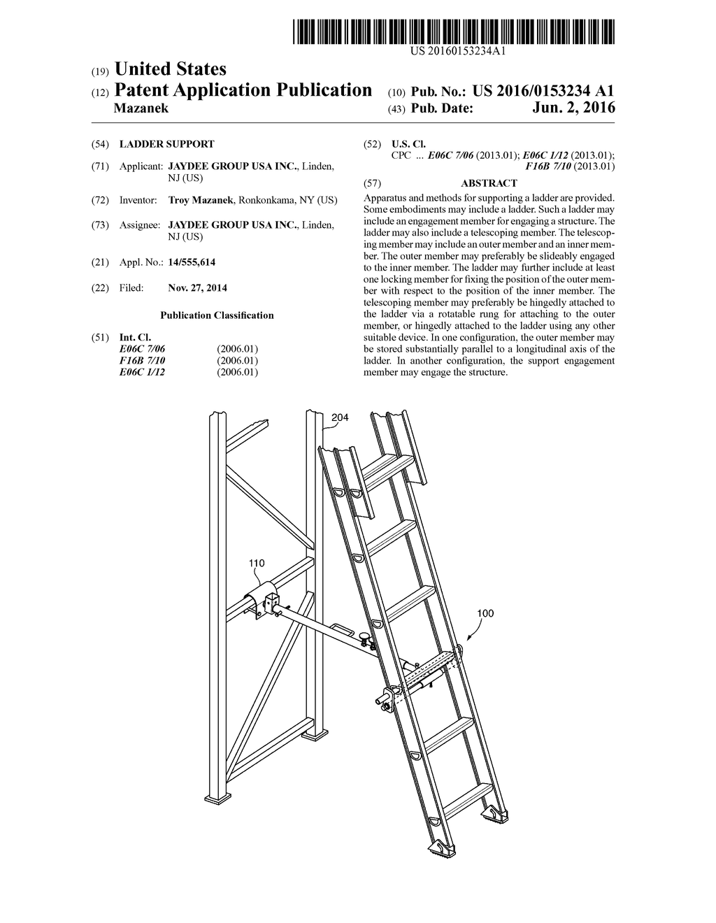 LADDER SUPPORT - diagram, schematic, and image 01