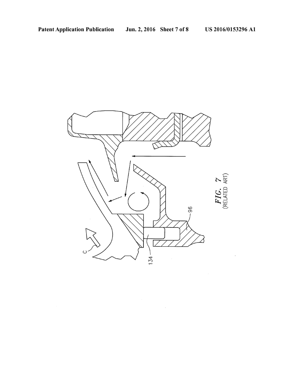 FLOW DISCOURAGER FOR VANE SEALING AREA OF A GAS TURBINE ENGINE - diagram, schematic, and image 08