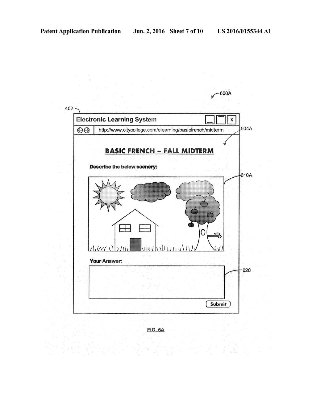 Methods and Systems for Modifying Content of an Electronic Learning System     for Vision Deficient Users - diagram, schematic, and image 08