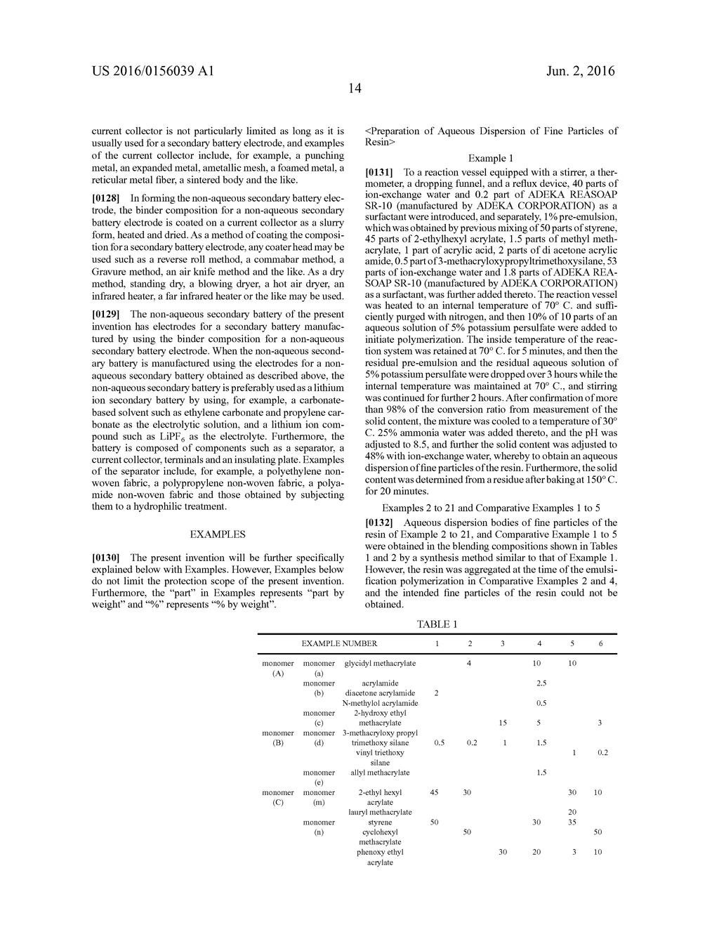 BINDER COMPOSITION FOR NON-AQUEOUS SECONDARY BATTERY ELECTRODE - diagram, schematic, and image 15