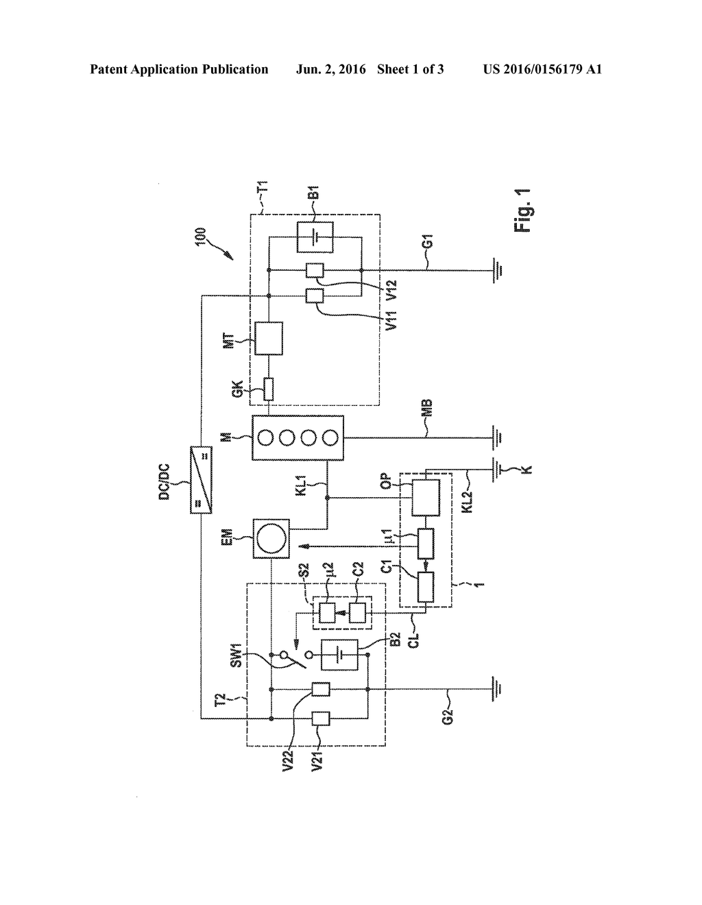 Overvoltage protection for a multivoltage vehicle electrical system - diagram, schematic, and image 02