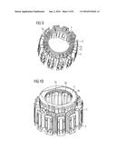 CONTINUOUS STATOR WINDING WOUND ON BOBBINS diagram and image