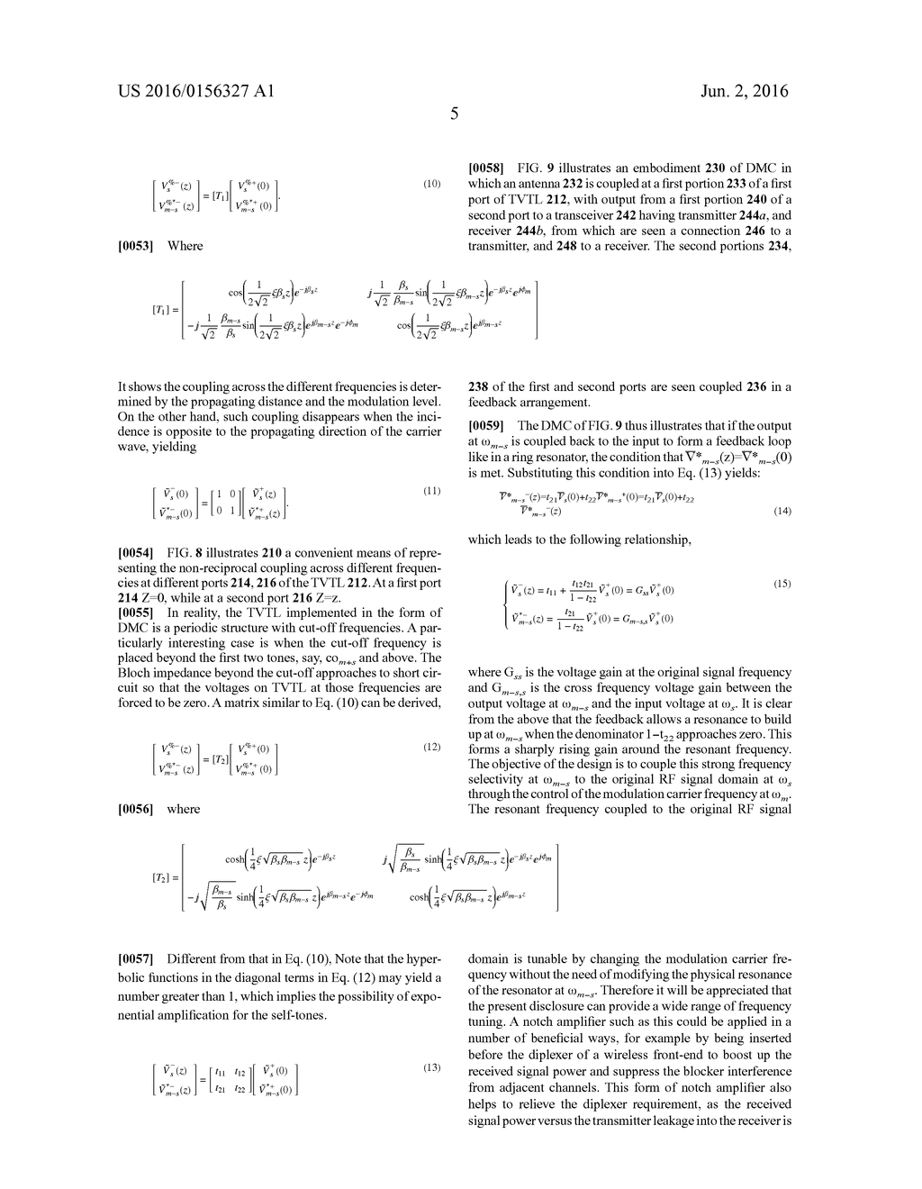 NON-RECIPROCAL, TUNABLE NOTCH AMPLIFYING RF FRONT-ENDS BASED ON     DISTRIBUTEDLY MODULATED CAPACITORS (DMC) - diagram, schematic, and image 15