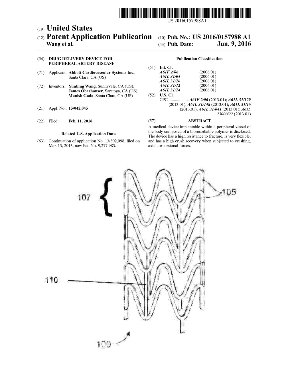 DRUG DELIVERY DEVICE FOR PERIPHERAL ARTERY DISEASE - diagram, schematic, and image 01