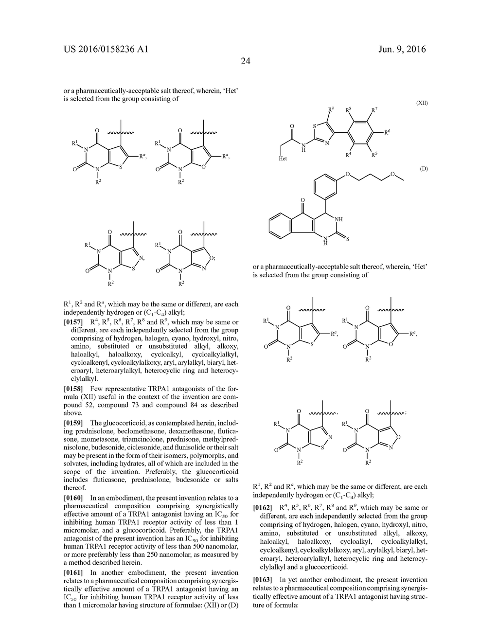 PHARMACEUTICAL COMPOSITION COMPRISING A TRPA1 ANTAGONIST AND A STEROID - diagram, schematic, and image 31