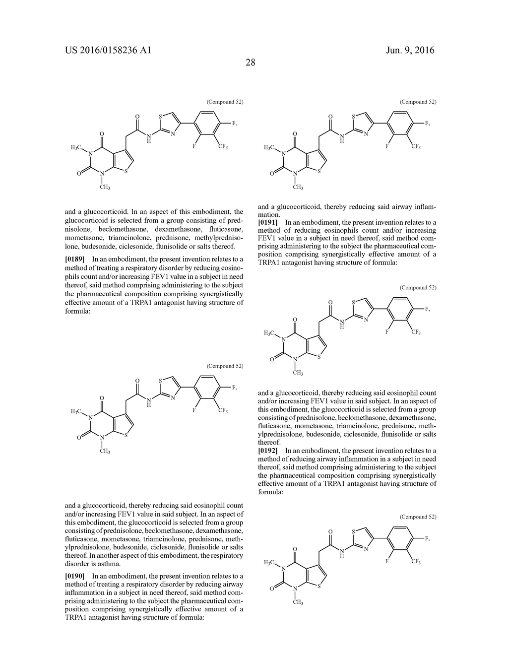PHARMACEUTICAL COMPOSITION COMPRISING A TRPA1 ANTAGONIST AND A STEROID - diagram, schematic, and image 35