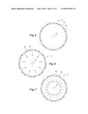 DRUM FOR PRODUCING A TIRE, PROVIDED WITH RETRACTABLE SECTORS diagram and image