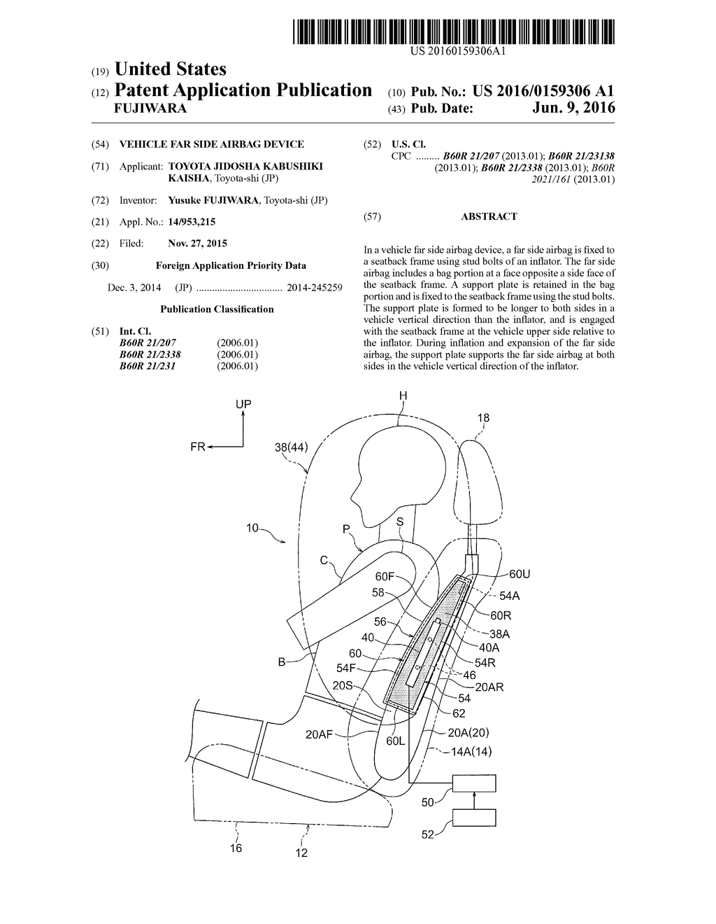 VEHICLE FAR SIDE AIRBAG DEVICE - diagram, schematic, and image 01